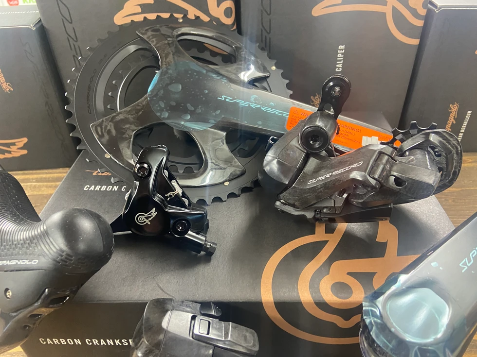 Campagnolo - SUPER RECORD WRL 12s DB エルゴ 右前160 左後140 Campagnolo Super Record Wireless Groupset (Grey) (2 x 12
